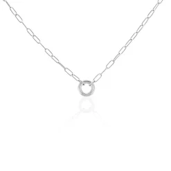 Collier Soho Argent Blanc