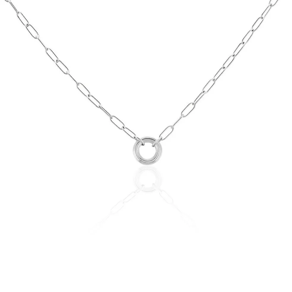 Collier Soho Argent Blanc