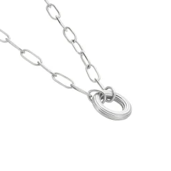 Collier Soho Argent Blanc