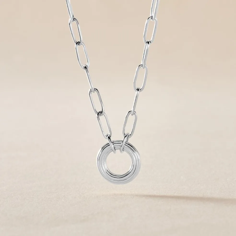 Collier Soho Argent Blanc
