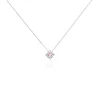 Collier Solitaire Argent Blanc Rio Santa Teresa Oxyde De Zirconium