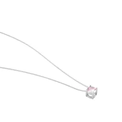 Collier Solitaire Argent Blanc Rio Santa Teresa Oxyde De Zirconium