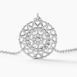 Collier Sophina Argent Blanc