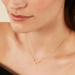 Collier Sparkle Or Jaune Oxyde De Zirconium