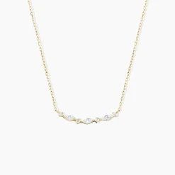 Collier Sparkle Or Jaune Oxyde De Zirconium