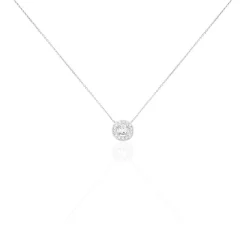 Collier Star Or Blanc Oxyde De Zirconium