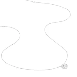 Collier Star Or Blanc Oxyde De Zirconium