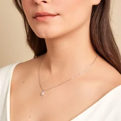 Collier Stellie Argent Blanc Oxyde De Zirconium