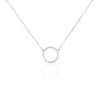 Collier Stip Or Blanc Oxyde De Zirconium