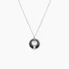 Collier Suzanne Argent Blanc Céramique Et Oxyde De Zirconium