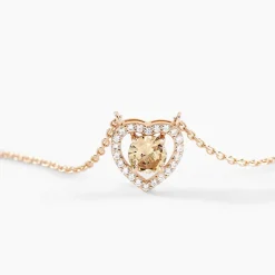 Collier Suzon Argent Rose Oxyde De Zirconium