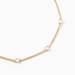 Collier Sweetheart Or Jaune Nacre