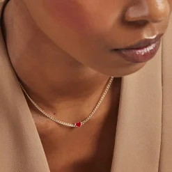 Collier Sweetheart Or Jaune