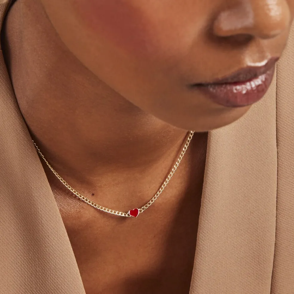 Collier Sweetheart Or Jaune