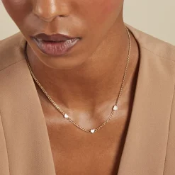 Collier Sweetheart Or Jaune Nacre