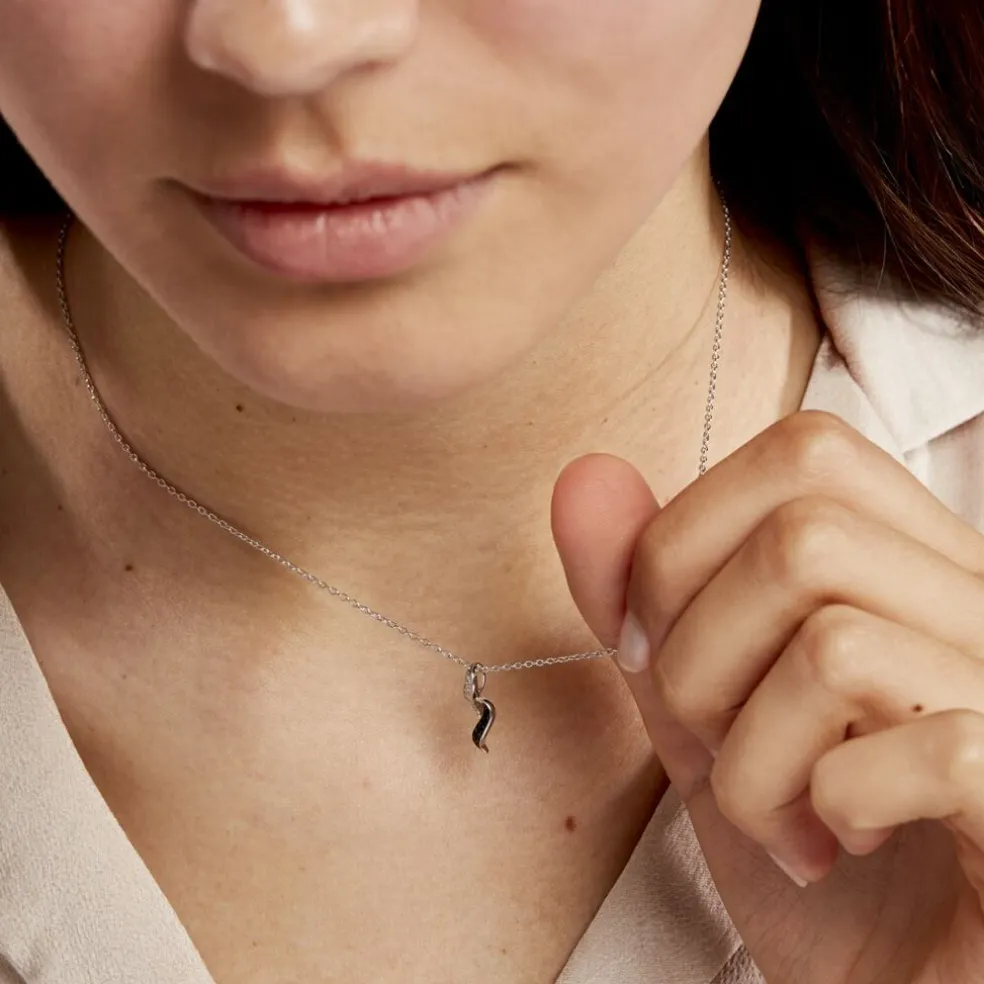 Collier Sylvie Argent Blanc Oxyde De Zirconium