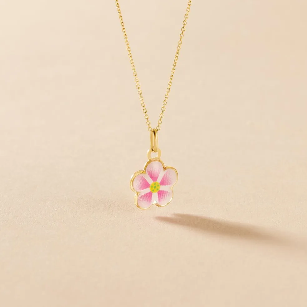 Collier Syna Fleur Or Jaune