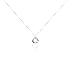 Collier Syrena Or Blanc Diamant