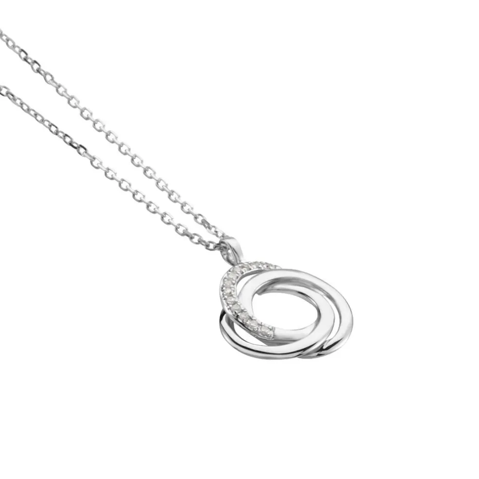 Collier Syrena Or Blanc Diamant