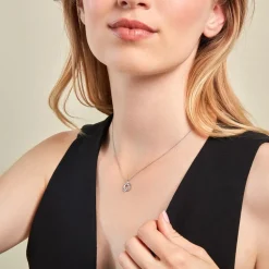 Collier Syrena Or Blanc Diamant