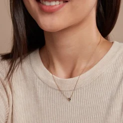 Collier Tameka Or Bicolore Saphir Diamant