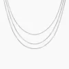 Collier Tango Argent Blanc