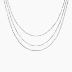 Collier Tango Argent Blanc