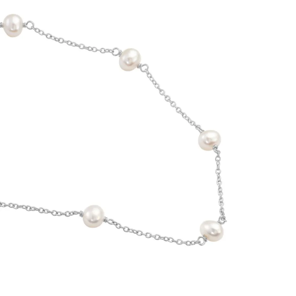 Collier Tanis Argent Perle De Culture