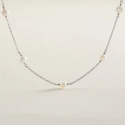 Collier Tanis Argent Perle De Culture