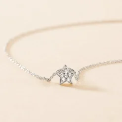 Collier Taona Argent Blanc Oxyde De Zirconium