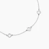 Collier Tavie Argent Blanc