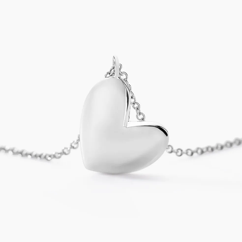 Collier Te Amo Argent Blanc