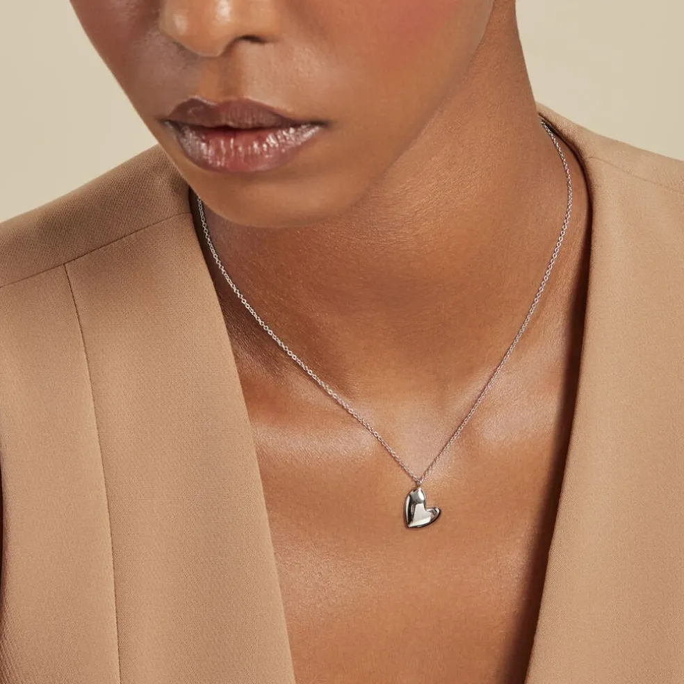 Collier Te Amo Argent Blanc