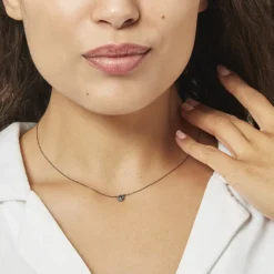 Collier Teani Or Blanc Diamant