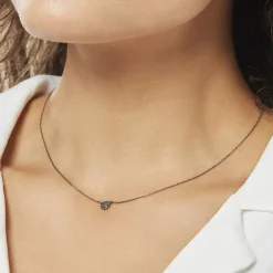 Collier Teani Or Blanc Diamant