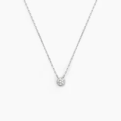 Collier Teani Or Blanc Diamant