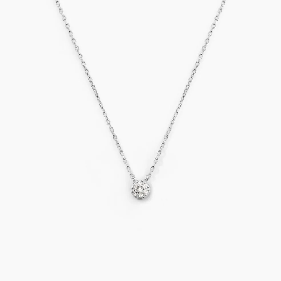 Collier Teani Or Blanc Diamant