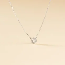 Collier Teani Or Blanc Diamant