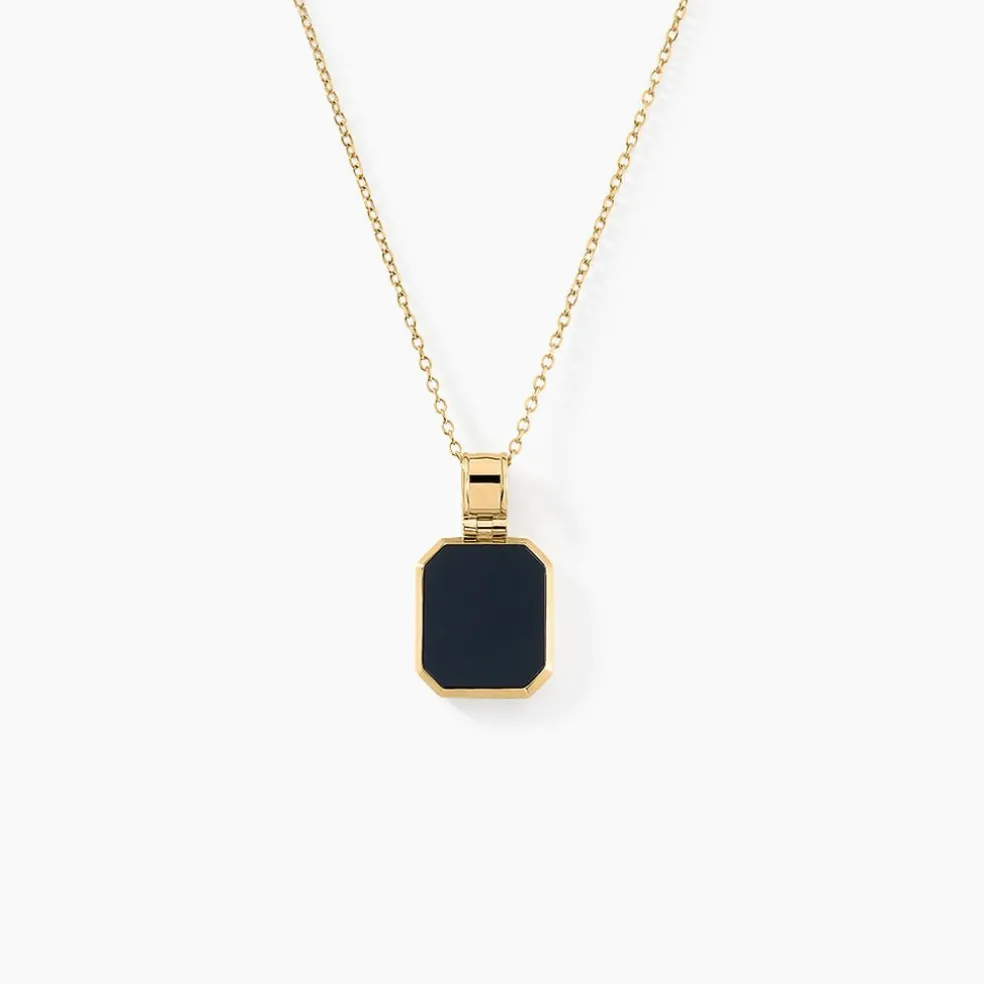 Collier Tertius Or Jaune Onyx