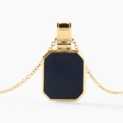 Collier Tertius Or Jaune Onyx