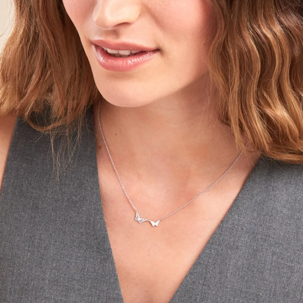 Collier Thecla Argent Blanc Oxyde De Zirconium