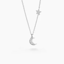 Collier Theoline Argent Blanc Oxyde De Zirconium
