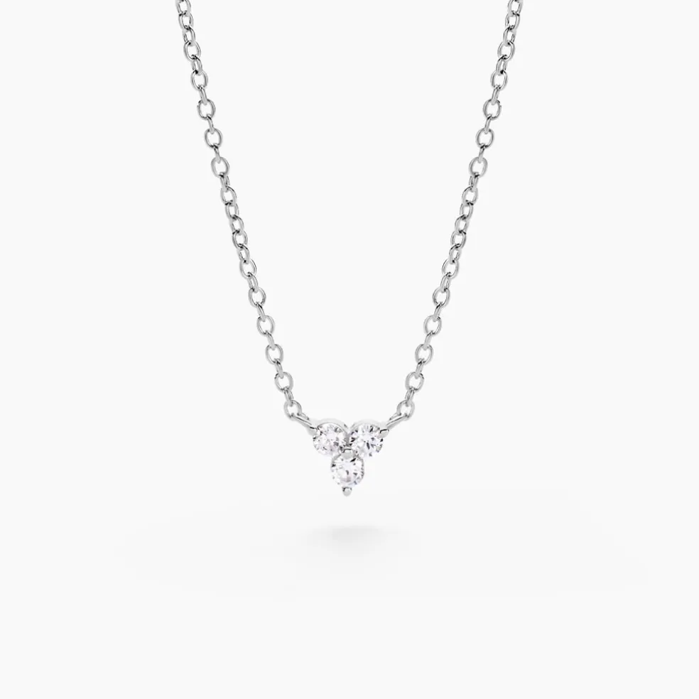 Collier Thylane Argent Blanc Oxyde De Zirconium