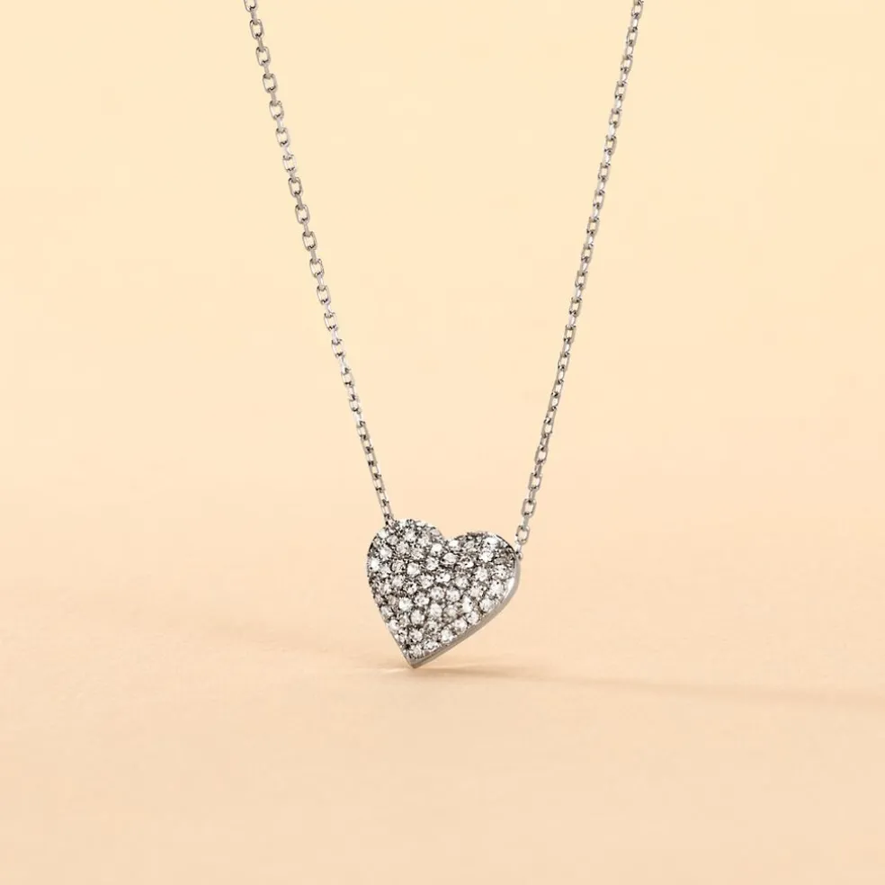 Collier Ti Amo Or Blanc Diamant