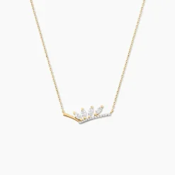 Collier Tiara Or Jaune Oxyde De Zirconium