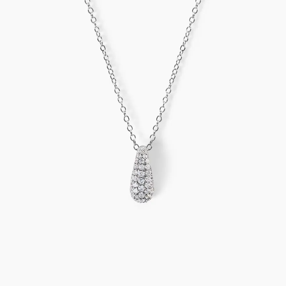 Collier Tiwa Argent Bicolore Oxyde De Zirconium