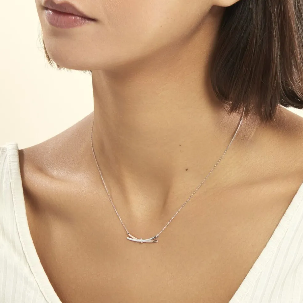 Collier Tonnia Or Bicolore Diamant