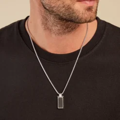 Collier Tornio Acier Blanc