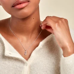 Collier Tracee Argent Blanc Oxyde De Zirconium