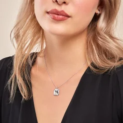 Collier Two Argent Blanc